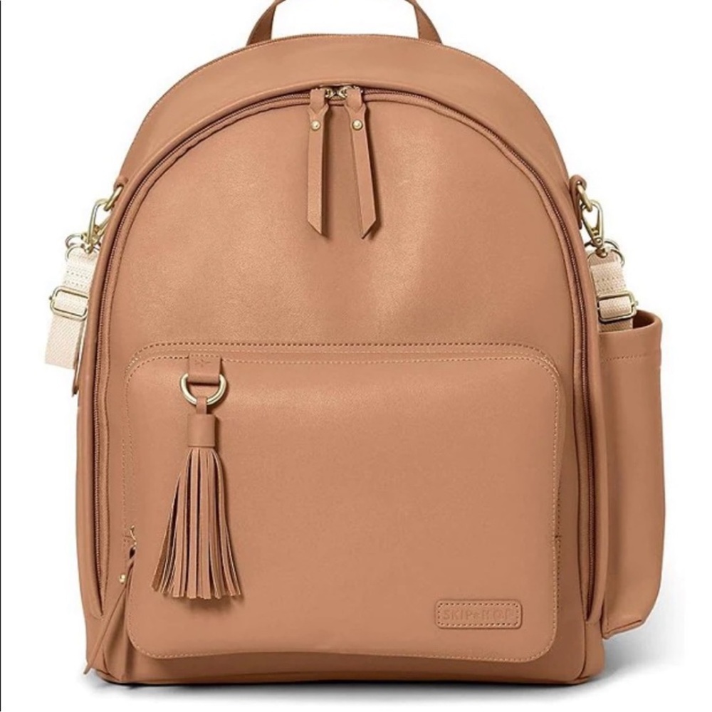 Skip Hop Greenwich Vegan Leather Backpack Diaper Bag